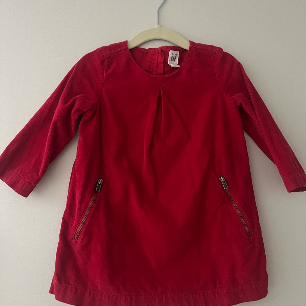 GAP Baby Red Corduroy Dress